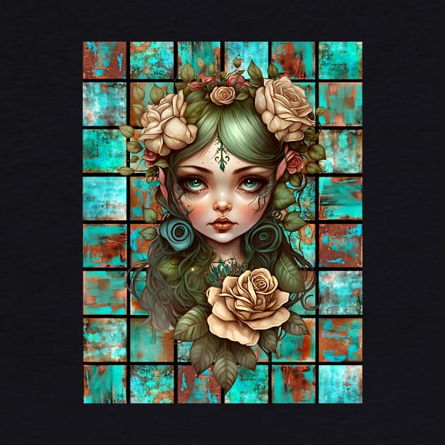 Copper Patina Boho Gothic Girl 10 by Jay Major Designs